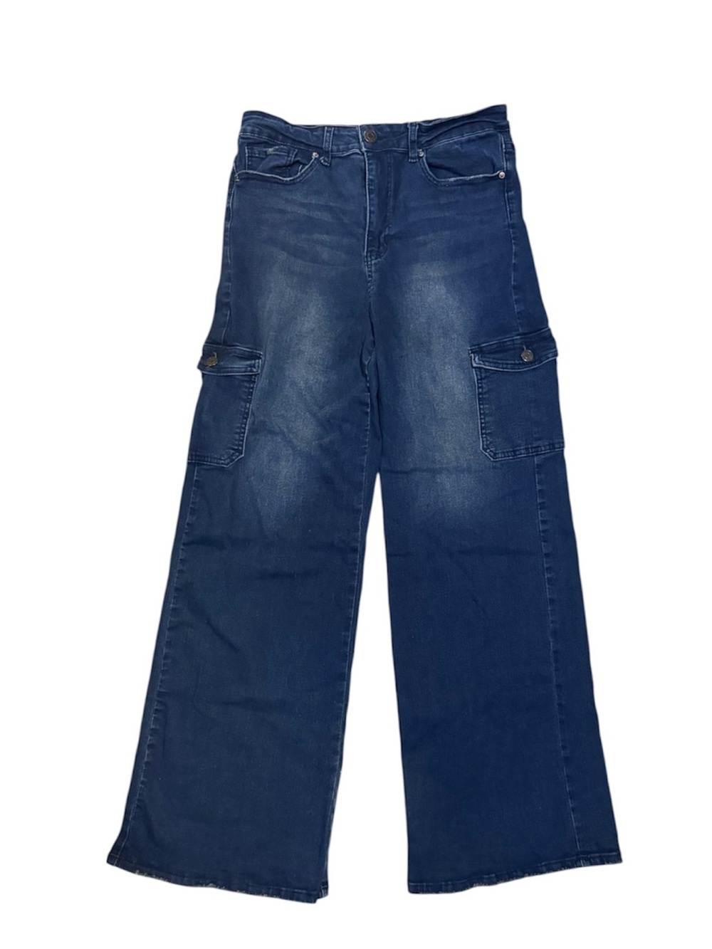 YMI High-Rise Skater Cargo Wide Leg Jeans Dark Wash Size 11/30